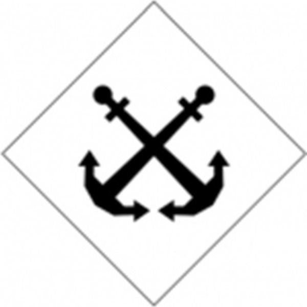 Знак навигационный «3.3 Пост судоходной инспекции» 1000х1000 мм, световозвращающий, металл 0.8 мм