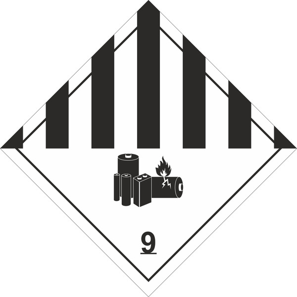 Знак опасности O9A, "Прочие опасные вещества и изделия", 250х250 мм, СКП, пленка