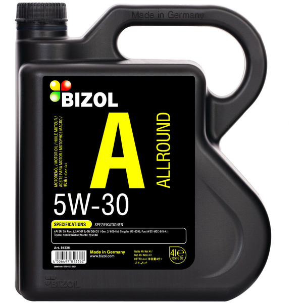 Моторное масло Bizol Allround 5W-30, 4 л