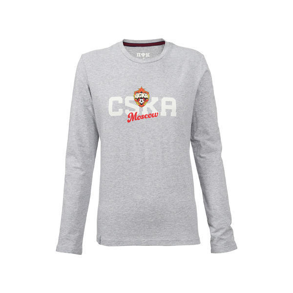 Футболка с длинным рукавом женская "CSKA Mosсow", цвет серый (S)