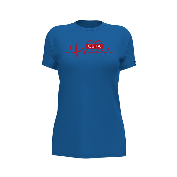 Футболка женская JOMA "CSKA в сердце" синяя (S)
