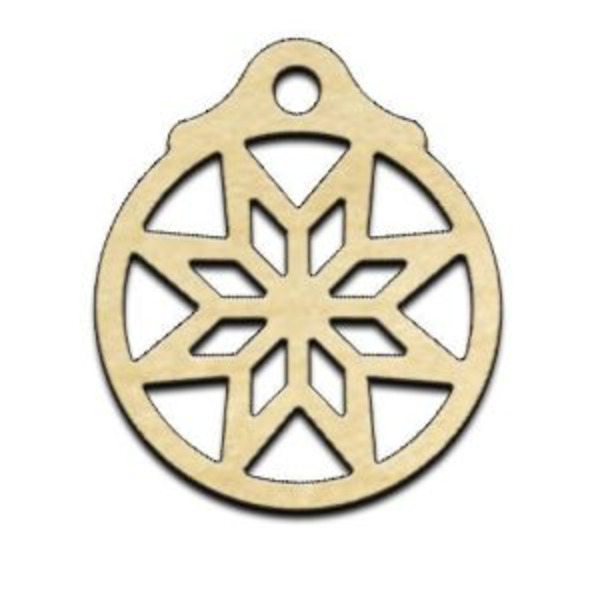 Подвеска-талисман Звезда Алатырь (клен)