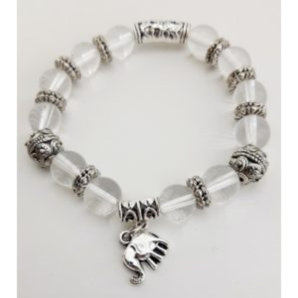 Браслет с подвеской горный хрусталь