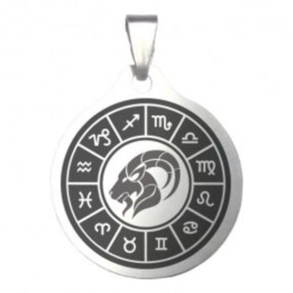 Брелок Козерог, мед сталь