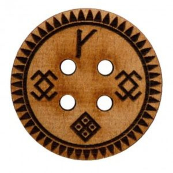 Руническая Волшебная пуговица Оберег