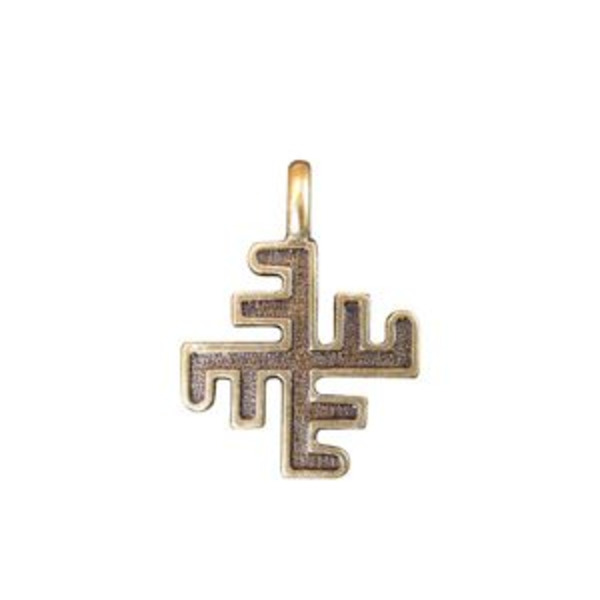 Оберег «Небесный крест» (латунь)