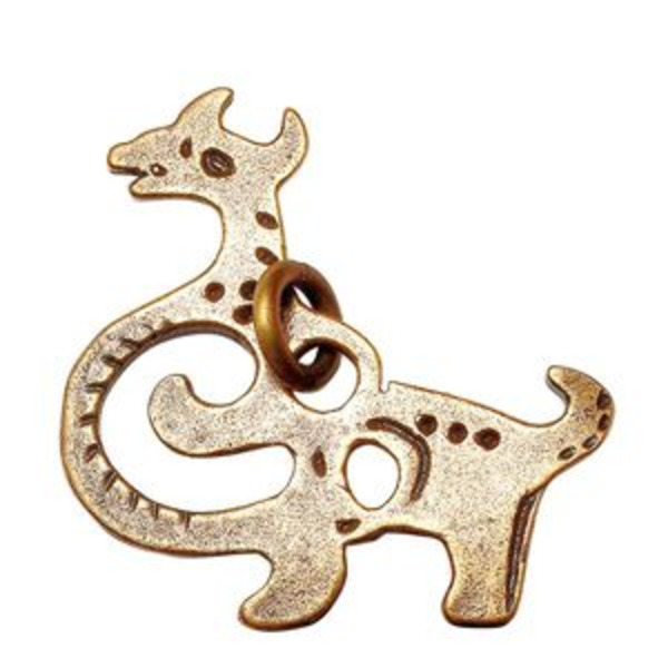 Подвеска «Рогатая уточка» (латунь)