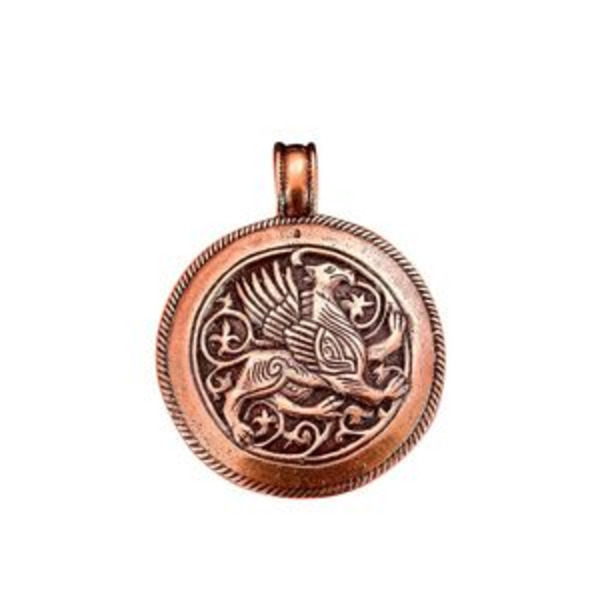 Подвеска литая «Суздальский грифон» (медь)