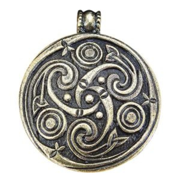 Подвеска литая «Трехногий коловрат» (латунь)