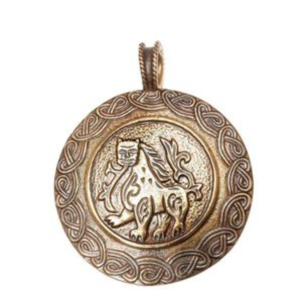 Подвеска «Юрьев-Польский лев» (латунь)