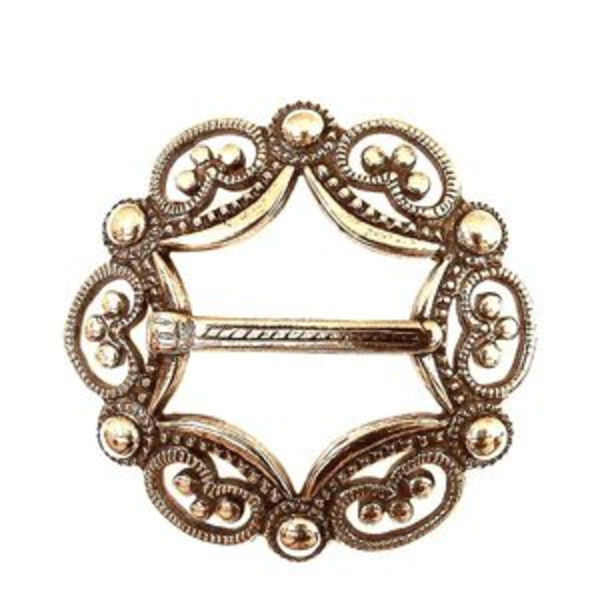 Ажурная западно-европейская фибула (латунь)