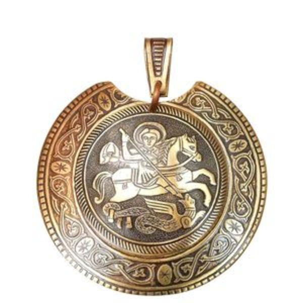 Колт накладной «Георгий Победоносец» (латунь)