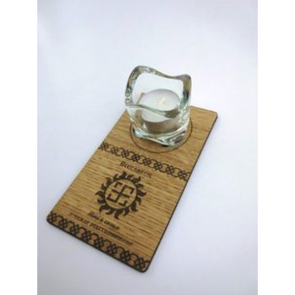 Подсвечник Всеславец в комплекте со свечой