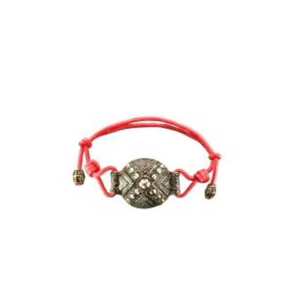 Браслет-шнурок новгородский «Пашня» (диаметр щитка 27 мм)