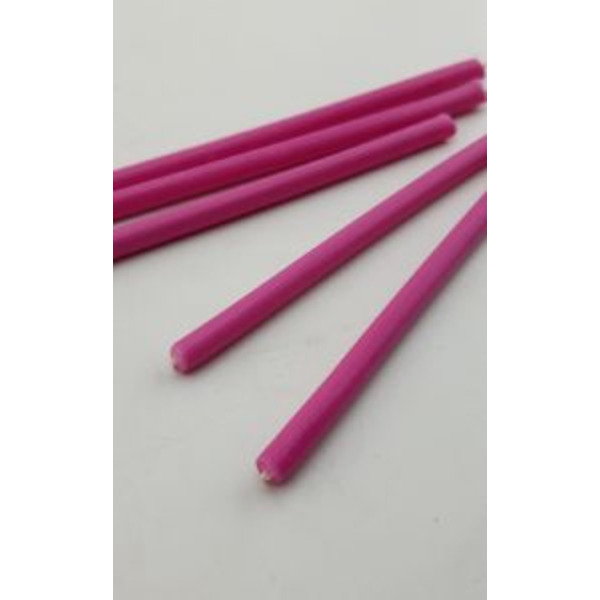 Розовые часовые свечи 5 шт