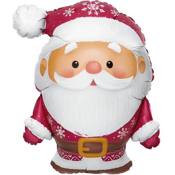 Шар (27"/69 см) Фигура, Дед Мороз, 1 шт. в уп.