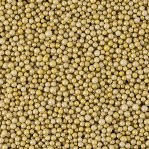 Шарики пенопласт, Золото, Металлик, 2-4 мм, 10 гр.