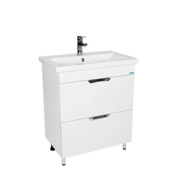 Тумба Viant ЛИМА 80 2ящ., белая (под раковину COMO 80) (VLIM80CO-T2Y)