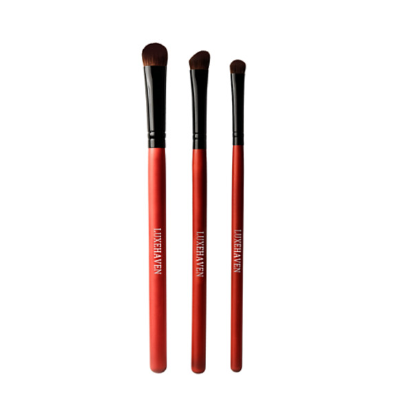 LUXEHAVEN Набор кистей для макияжа глаз и теней из натурального ворса