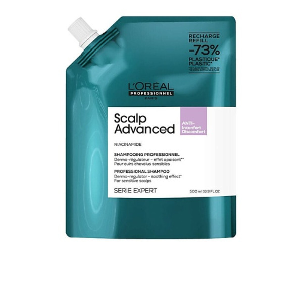 L"OREAL PROFESSIONNEL Шампунь для чувствительной кожи головы Scalp Advanced Рефилл 500