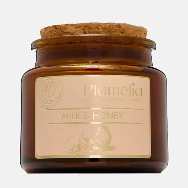 PLAMELIA Свеча ароматическая Молоко и мёд 105