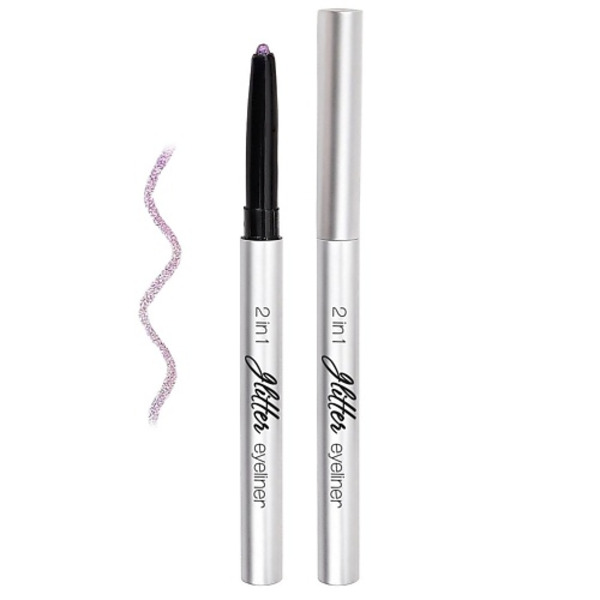 LAVELLE COLLECTION Тени для век, карандаш Glitter eyeliner 2in1 sparkling violet