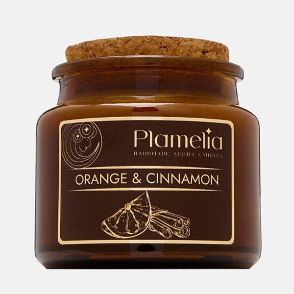 PLAMELIA Свеча ароматическая Апельсин и корица 105