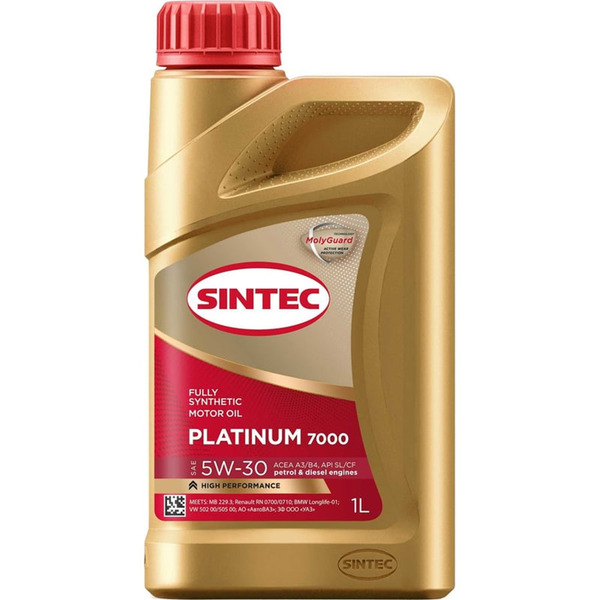 Моторное масло Sintec Platinum 7000 5W-30, 1 л