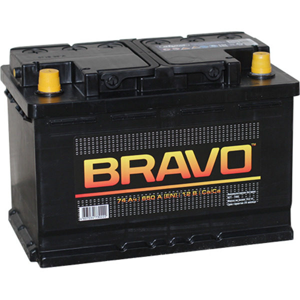 Автомобильный аккумулятор Аком Bravo 74 Ач прямая полярность L3