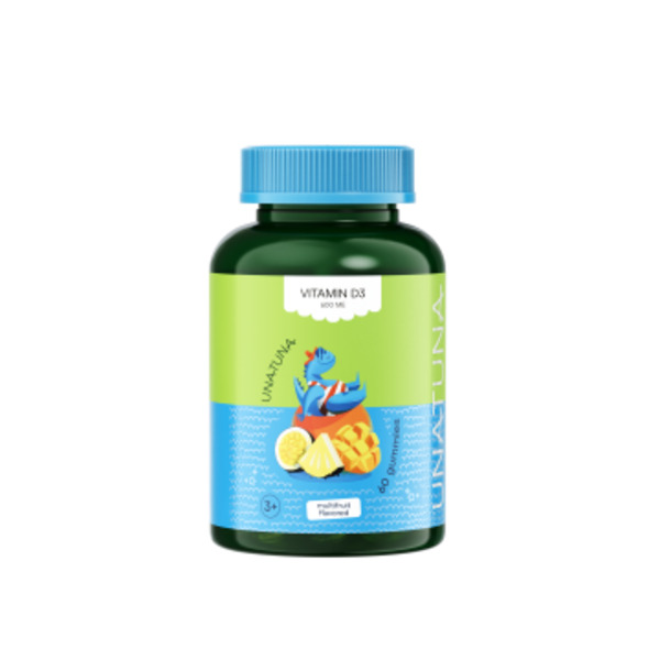 UNATUNA, Витами D3 кидс, мармеладные пастилки, 60 шт.