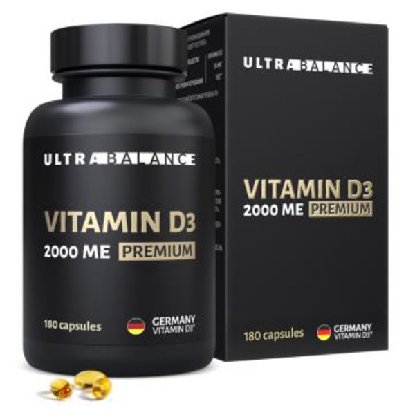 UltraBalance, Витамин D3 (2000 МЕ), капсулы, 180 шт.