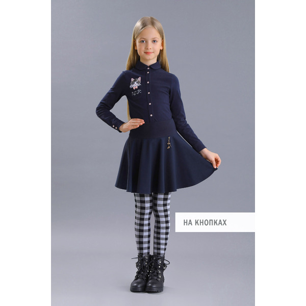 Блузка FSL-252/1m-524-ТХК-200 (синий)