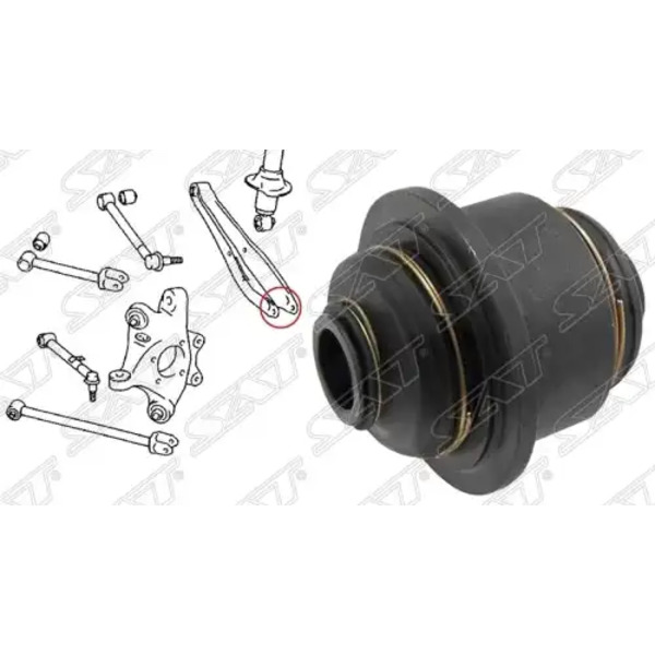 САЙЛЕНТБЛОК ЗАДНЕЙ ЦАПФЫ TOYOTA CROWN/MAJESTA GRS18#/UZS18# 2003-2008 ST-42304-30090-U SAT