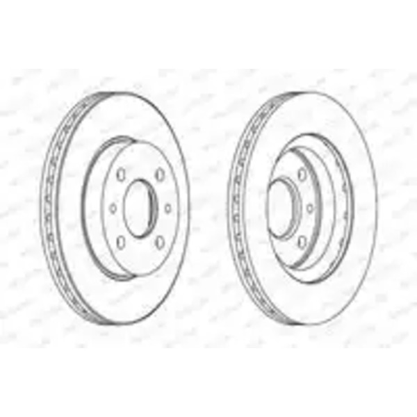 Тормозной диск FERODO DDF1142 вентилируемый передняя ось