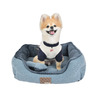 PUPPIA Лежак для собак и кошек "Presley", голубой, 54х47х17см (Южная Корея)!