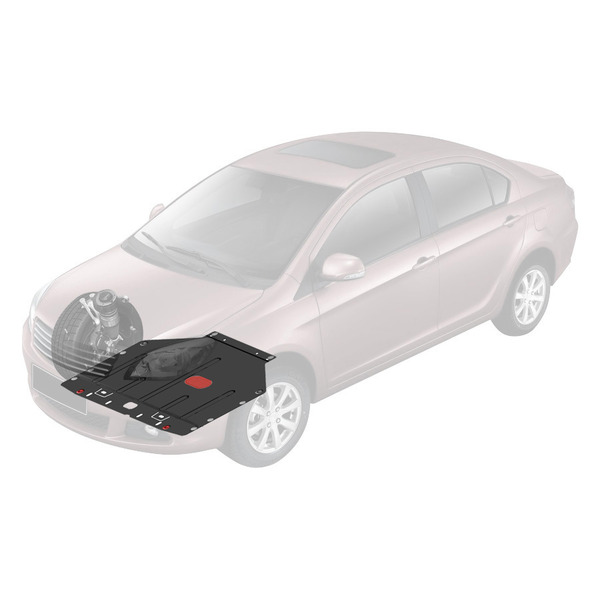 Защита Alfeco для Opel Corsa (2006-) V-1.3/Opel Combo (2001-2011) V-все (сталь 2мм) ALF.16.03