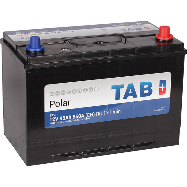 Автомобильный аккумулятор Tab Asia Polar JIS 95 Ач обратная полярность D31L
