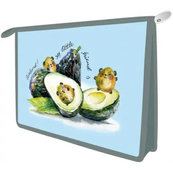 Папка для школьных тетрадей Авокадо, пластиковая, А4