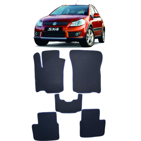 Ковры в салон автомобиля suzuki sx-4 i 2006 - 2014 Eva Smart 1780-B1A7-S