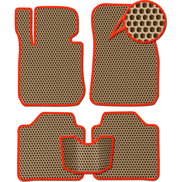 Ковры в салон автомобиля toyota aygo i 2005 - 2014 Eva Smart 3014-A1A7-S