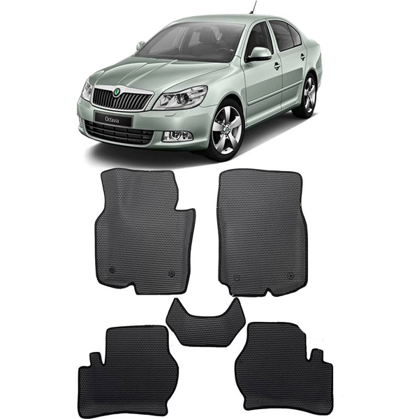 Ковры в салон автомобиля skoda octavia (a5) вариант макси 3d 2004 - 2013 Eva Smart 3181-B1B2-S