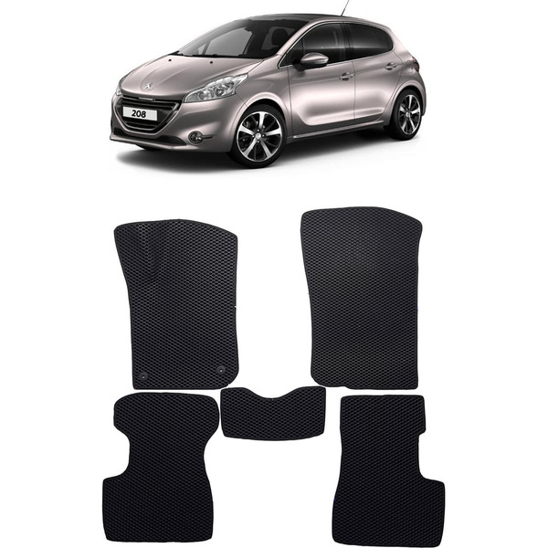 Ковры в салон автомобиля peugeot 208 i 2012 - 2015 Eva Smart 3256-B1B5-S