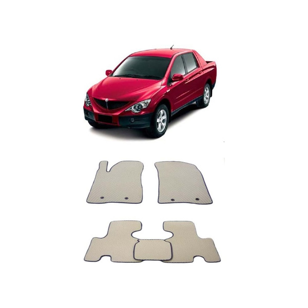 Ковры в салон автомобиля ssang yong actyon sport i 2007 - 2012 Eva Smart 1744-B5B1-S