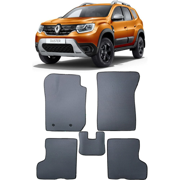 Ковры в салон автомобиля renault duster ii 2021 - Eva Smart 3391-B5B5-S