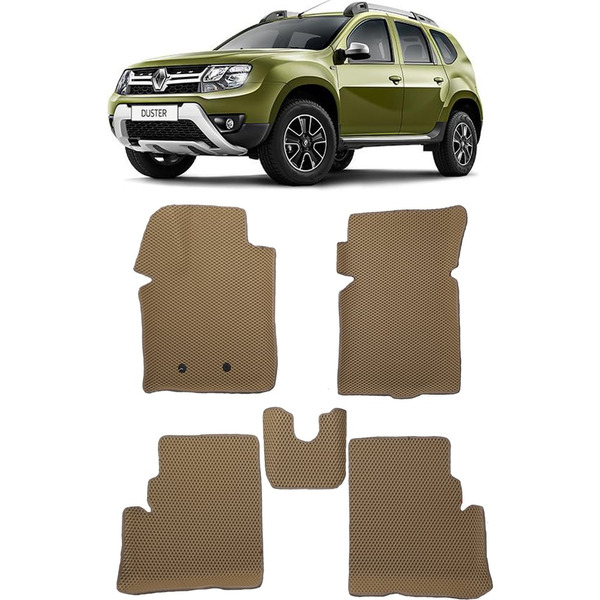 Ковры в салон автомобиля renault duster i вариант макси 3d 2011 - 2015 Eva Smart 3259-B5B2-S