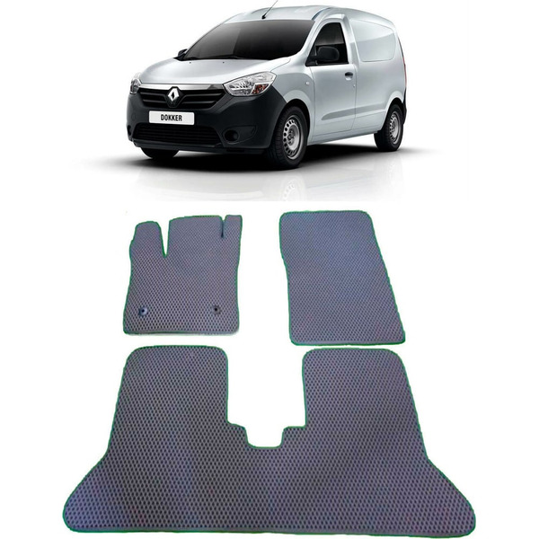 Ковры в салон автомобиля renault dokker 2012 - Eva Smart 2708-B1B2-S