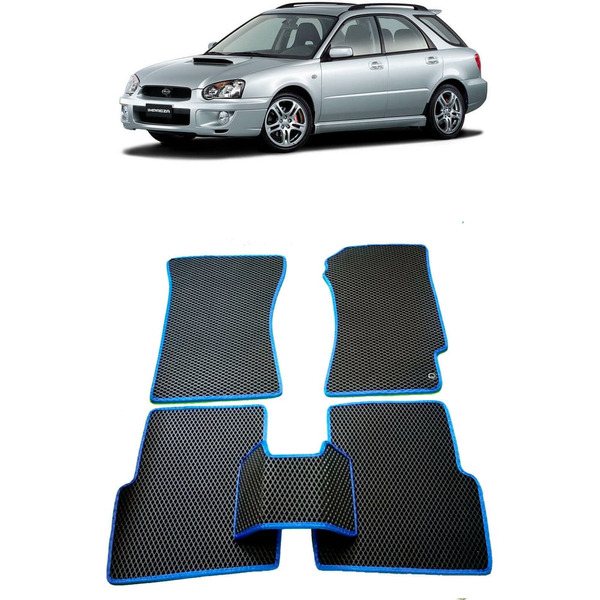 Ковры в салон автомобиля subaru impreza ii правый руль рестайлинг 2002 - 2005 Eva Smart 2745-A1A1-S