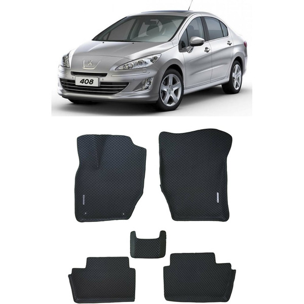 Ковры в салон автомобиля peugeot 408 вариант макси 3d 2011 - Eva Smart 3895-A1B5-S