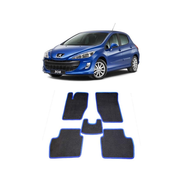 Ковры в салон автомобиля peugeot 308 i 2008 - 2015 Eva Smart 1662-B5B2-S