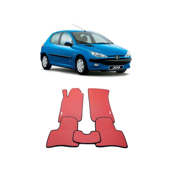 Ковры в салон автомобиля peugeot 206 1998 - 2012 Eva Smart 1653-A6B1-S